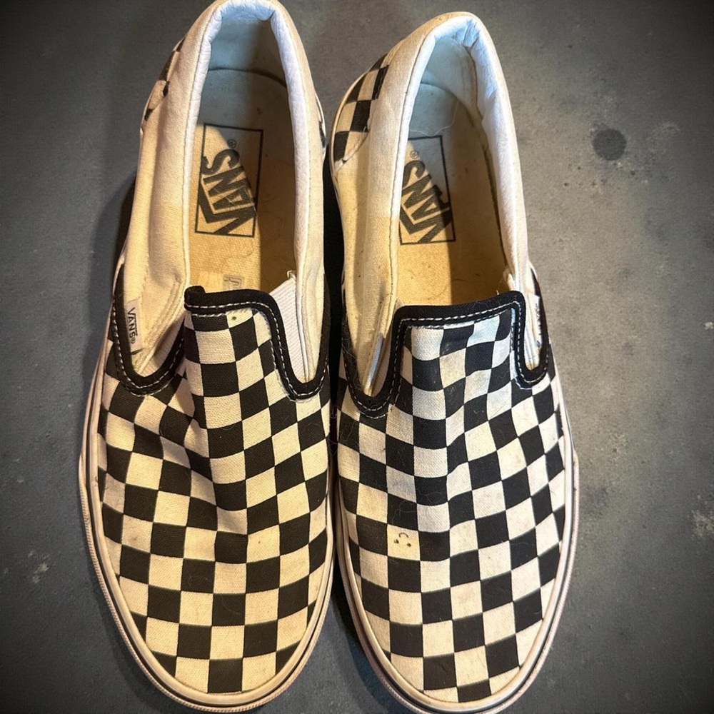 Vans Men's Checkered Slip-On Sneakers